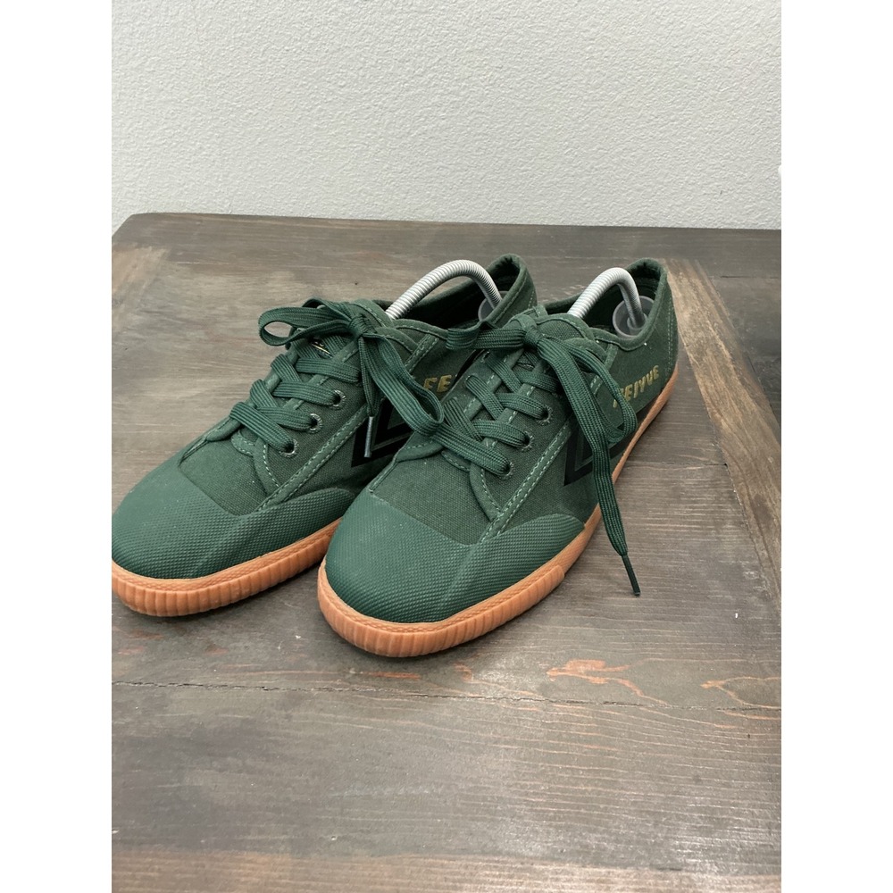 Feiyue Fe Lo 1920 Green Canvas Sneakers Gum Sole Men's Size 11